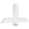 Ekena Millwork Eugene Architectural Grade PVC Gable Bracket, 36"W x 18"H x 4"D x 4"F, 12/12 Pitch GBP036X18X0404EUG00 - alternate 1